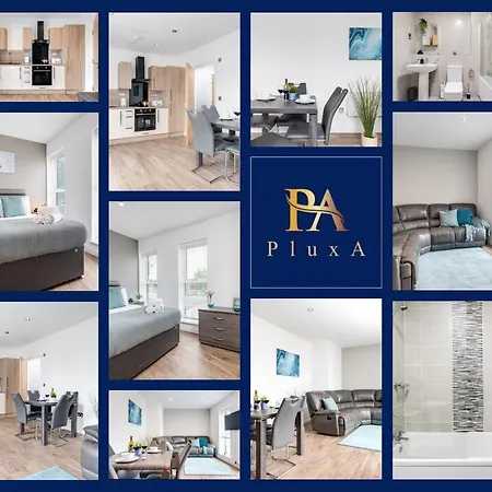 Pluxa Blue Sapphire Luxury Free Parking Free Wifi - Walk Everywhere, Travel, Biz, Leisure Apartment *